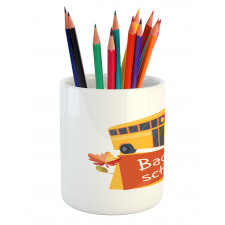 Back to School Subject Pencil Pen Holder