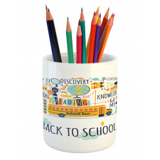 Doodle with Typography Pencil Pen Holder