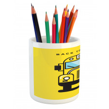 Funky Vehicle Graphic Pencil Pen Holder