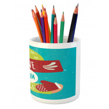 I Love Warm Hugs Gloved Hands Pencil Pen Holder