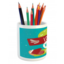 I Love Warm Hugs Gloved Hands Pencil Pen Holder