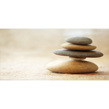 Calm Theme Stack Stone Pebble Pencil Pen Holder