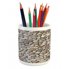 Coastal Theme Stone Wall Pencil Pen Holder