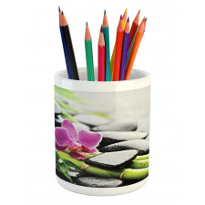 Basalt Bamboo Sticks Motif Pencil Pen Holder