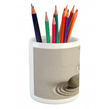 Stone Path on Sand Wave Hits Pencil Pen Holder