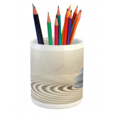 Swirls and Circles Stones Pencil Pen Holder