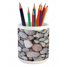 Sea Elements Pile of Stones Pencil Pen Holder