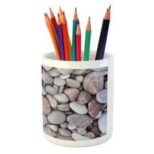 Sea Elements Pile of Stones Pencil Pen Holder