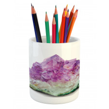 Crystal Like Lavender Hues Pencil Pen Holder