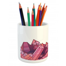 Outlined Sketch Drawing Pencil Pen Holder