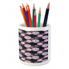 Geometrical Cuts Artwork Pencil Pen Holder