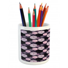 Geometrical Cuts Artwork Pencil Pen Holder