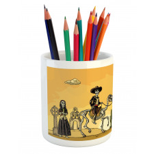 Skeletons Dance Pencil Pen Holder