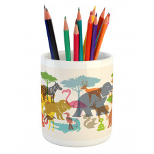 Colorful Shapes Art Pencil Pen Holder