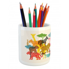 Colorful Shapes Art Pencil Pen Holder