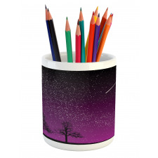 Night Silhouette Star Pencil Pen Holder