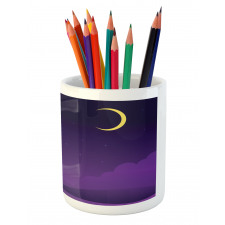 Nightfall with the Moon Pencil Pen Holder