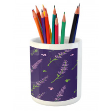 Floral and Butterflies Pencil Pen Holder