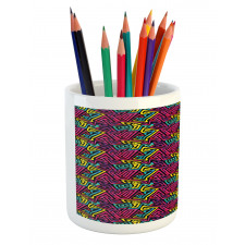 Modern Colorful Maze Design Pencil Pen Holder