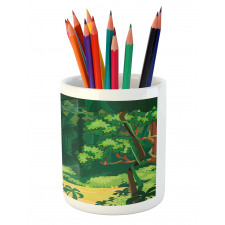 Outdoor Scene Exotic Pencil Pen Holder