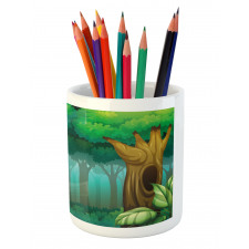 Foggy Deep Forest Pencil Pen Holder