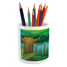 Foggy Deep Forest Pencil Pen Holder