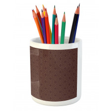 Hexagonal Shapes with Dots Pencil Pen Holder