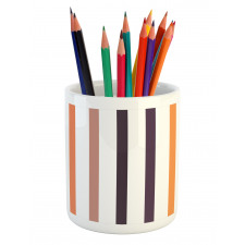 Vertical Pattern Stripes Pencil Pen Holder