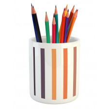 Vertical Pattern Stripes Pencil Pen Holder