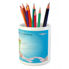 Cities in America Pencil Pen Holder