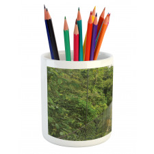 Bridge in Forest Pencil Pen Holder