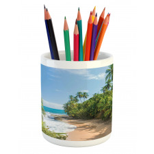 Wild Tropical Beach Pencil Pen Holder