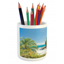 Wild Tropical Beach Pencil Pen Holder