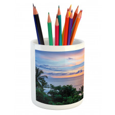 Serene and Tropical Pencil Pen Holder