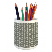 Ethnic Design Repetition Pencil Pen Holder