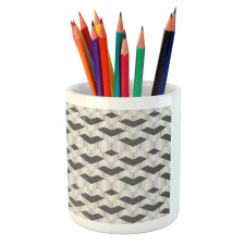 Dashes and Zigzags Style Pencil Pen Holder