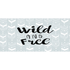 Wild and Free Typography Pencil Pen Holder