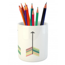 Colorful Symbol Illustration Pencil Pen Holder