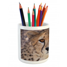 Close up Image of Cheetah Pencil Pen Holder