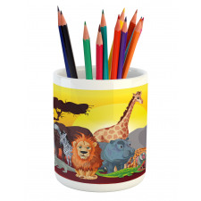 Cartoon Wildlife Pencil Pen Holder