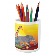 Cartoon Wildlife Pencil Pen Holder