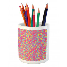 Bold Funky Blobs and Stains Pencil Pen Holder