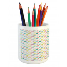 Vibrant Jaguar Silhouettes Pencil Pen Holder