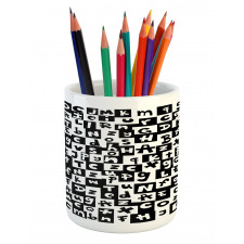 Funky Irregular Letters Pencil Pen Holder