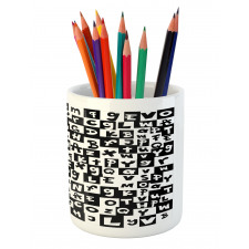 Funky Irregular Letters Pencil Pen Holder