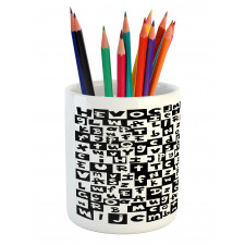 Funky Irregular Letters Pencil Pen Holder