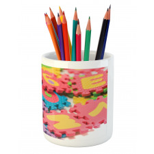 Close Shot of Foam Tools Pencil Pen Holder