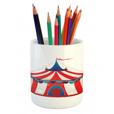 Stars Striped Circus Pencil Pen Holder
