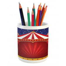 Canvas Circus Tent Pencil Pen Holder