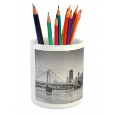 Panoramic Greyscale Pencil Pen Holder